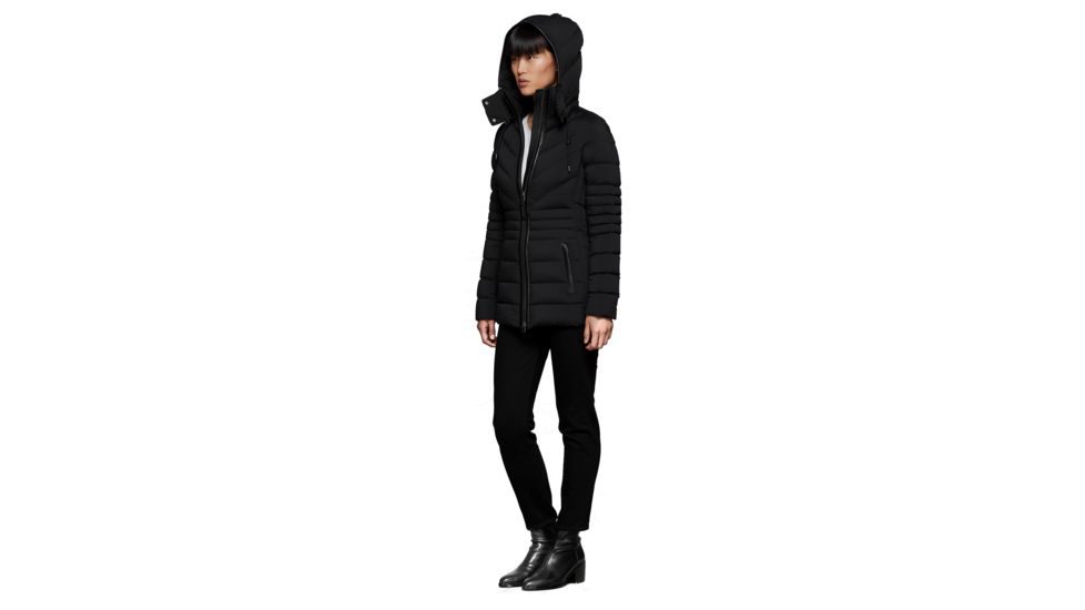 Mackage Patsy Matte Lightweight Down Coat With Hood - Womens, Black, Medium, PATSY-BLACK-M