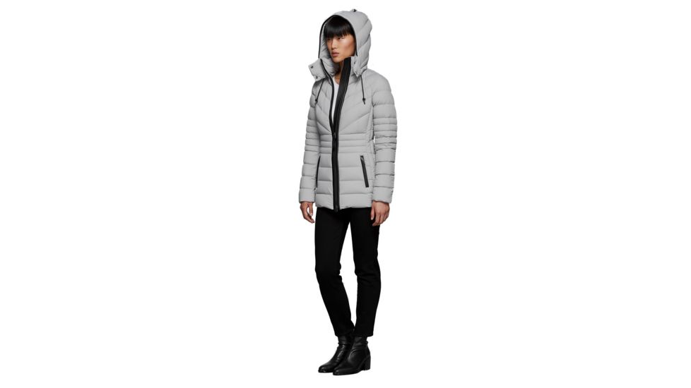 Mackage Patsy Matte Lightweight Down Coat With Hood - Womens, Mineral, Extra Small, PATSY-MINERAL-XS