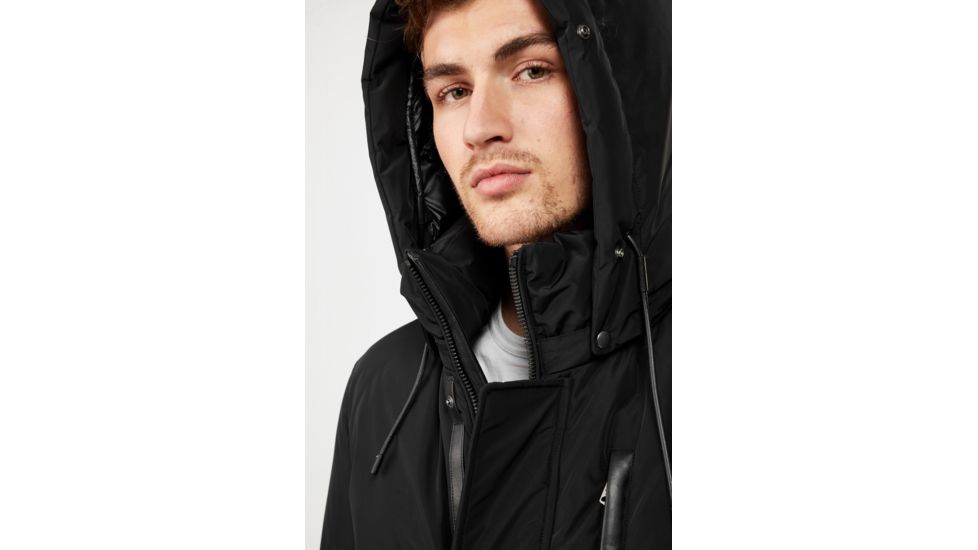 Mackage Raf Down Coat - Mens, Black / Natural Fur, 38, Raf-Black-38