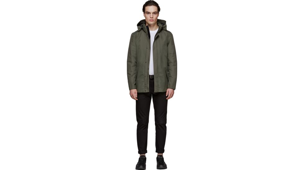 Mackage Shawn Urban Rain Jacket - Men's, Army, Medium, Shawn-Army-Medium