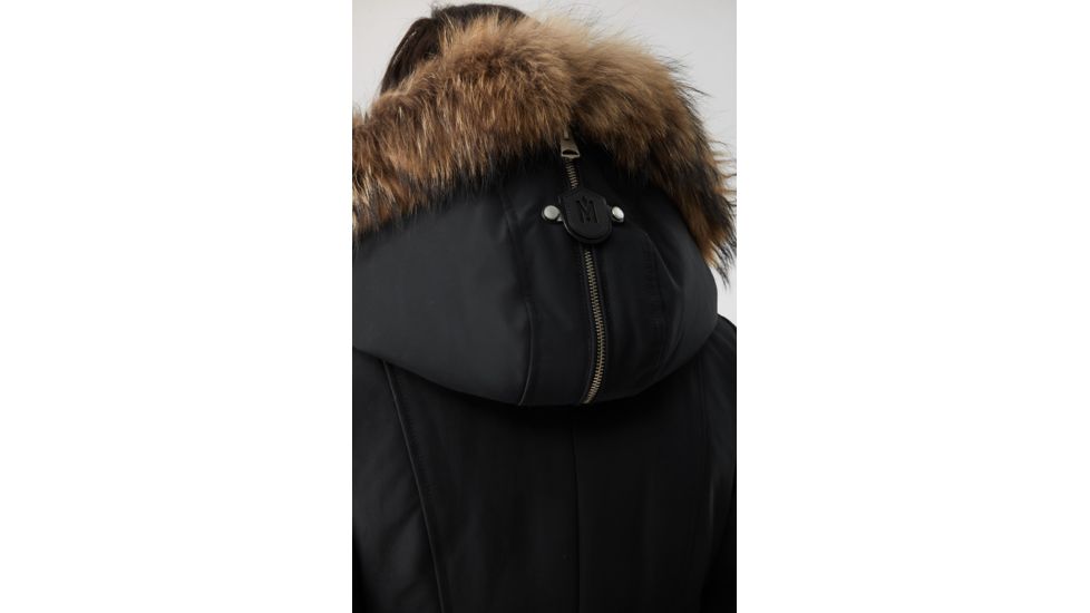 Mackage Trish Mid-Length Down Coat - Womens, Black / Natural Fur, Medium, Trish-R-Black-M