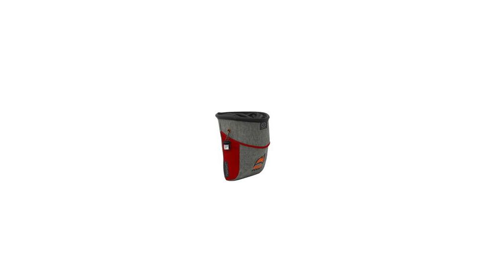 Mad Rock Wombat Chalk Bag, Grey/Red 870559005647