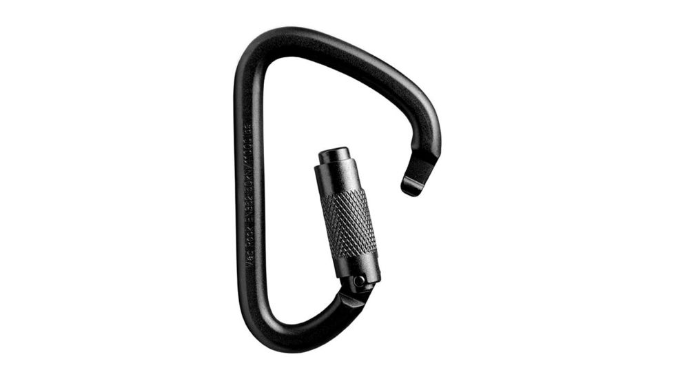 Mad Rock XL Steel Triple Lock Carabiner, Black 870559005319