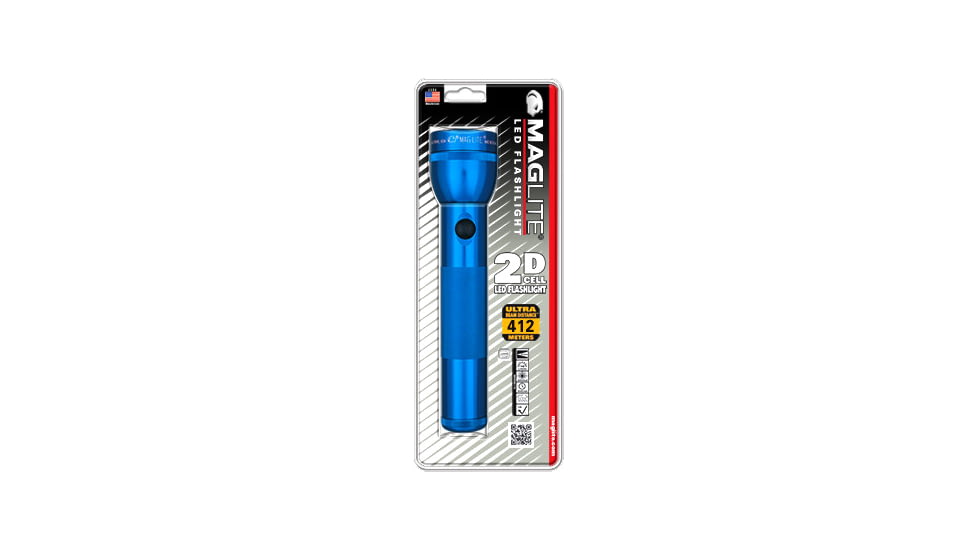 Mag Instrument MagLite 2D Cell Flashlight, Display Box, Blue S2D115