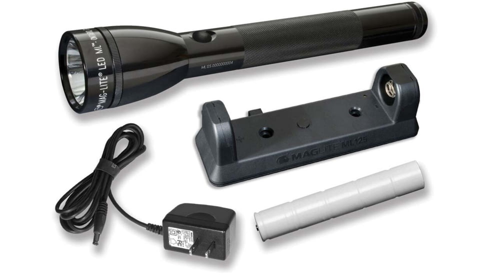 Mag Instrument ML125 LED Rechargeable Flashlight Display Box, Black 33014