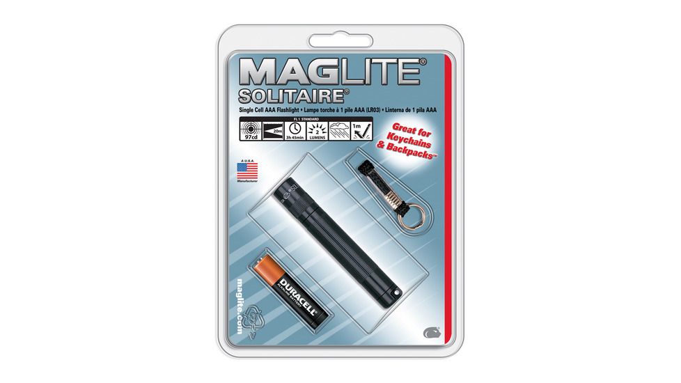 MagLite Solitaire AAA 1-Cell Incandescent Flashlight, Green, Pres. Box, K3A396