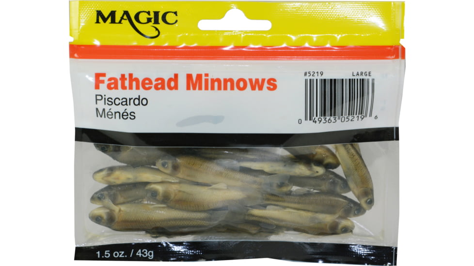 Magic Preserved Fat Head Minnows, 1 1/2 oz Bag, Large, 5219
