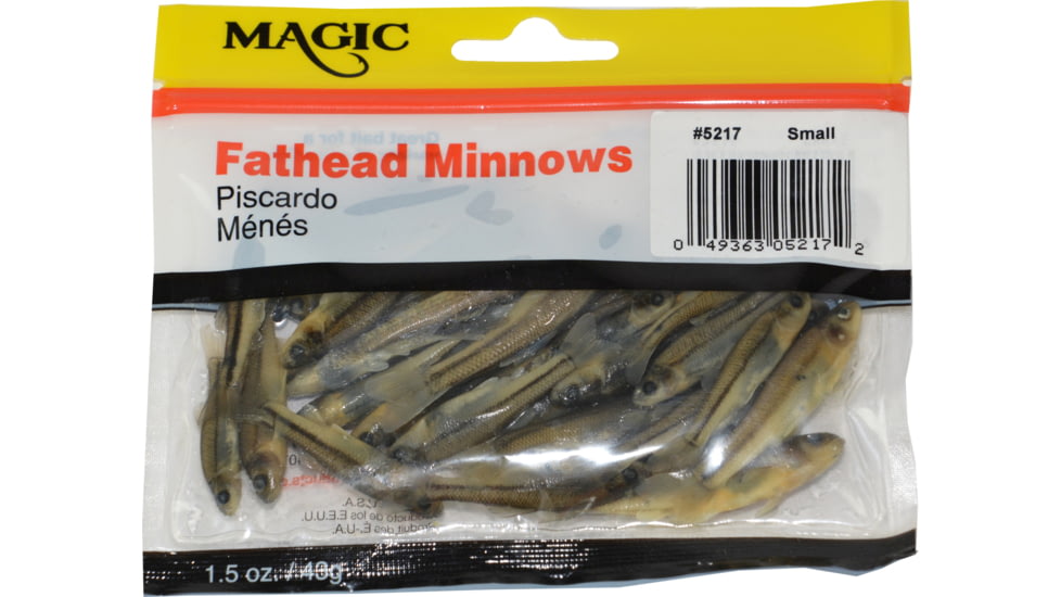 Magic Preserved Fat Head Minnows, 1 1/2 oz Bag, Small, 5217