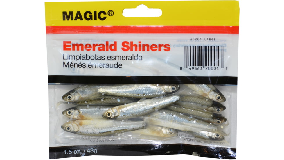 Magic Preserved Shiner Minnows Large, 1 1/2 oz Bag, Natural 1.5oz, 5204