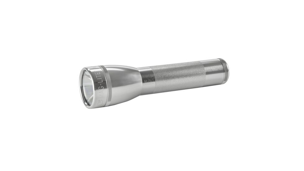 Maglite 2-Cell C Display Box,Silver ML25IT-2105