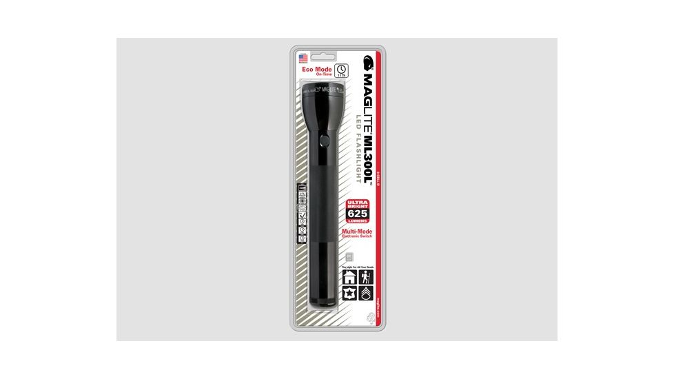 Maglite 3rd Gen 3DCell LED Flashlight,625 Lumens,Black ST33015