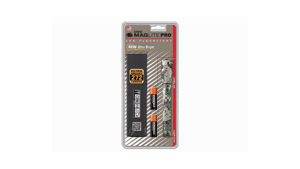 Maglite Mini 2-Cell AA Pro LED Flashlight, Camo SP+PMR7