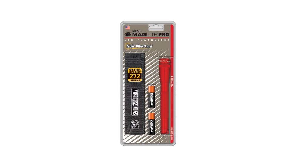 Maglite Red Mini Mag Led Pro Flashligh - SP2P03H