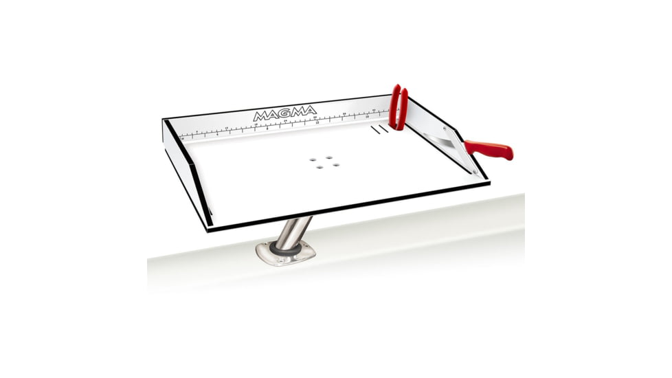Magma Bait/Filet Mate Table w/LeveLock Mount - 31 - White/Black, T10-313B