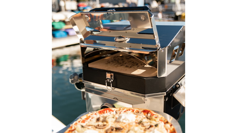 Magma Marine Crossover Single Burner &amp; Pizza Oven Top Bundle, MarinePizzaBundle