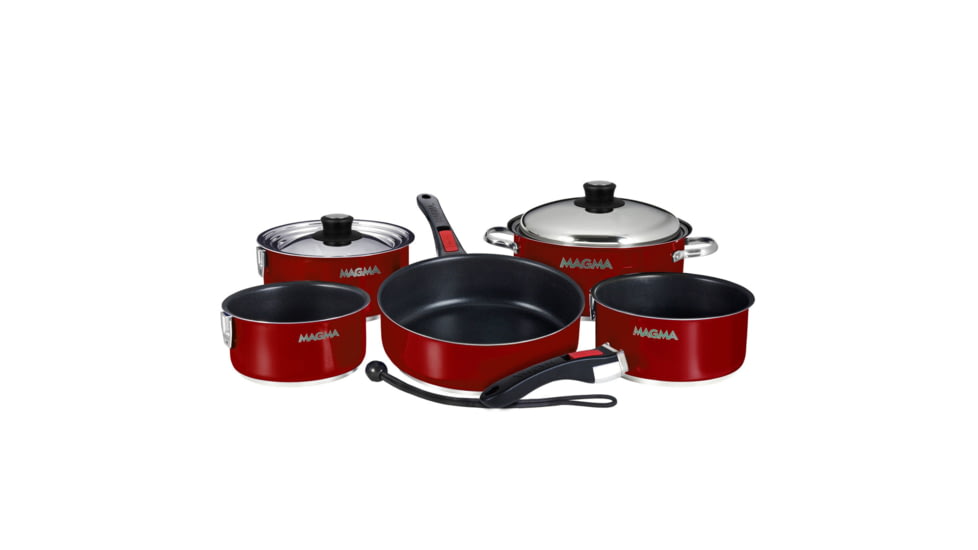 Magma Marine Red Nesting Cookware Set, marine-red-nesting-cookware-set