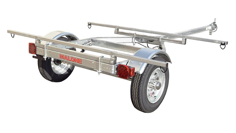 Malone Auto Racks MicroSport Low Bed Trailer w/ 78in Load Bars, MPG464-LB