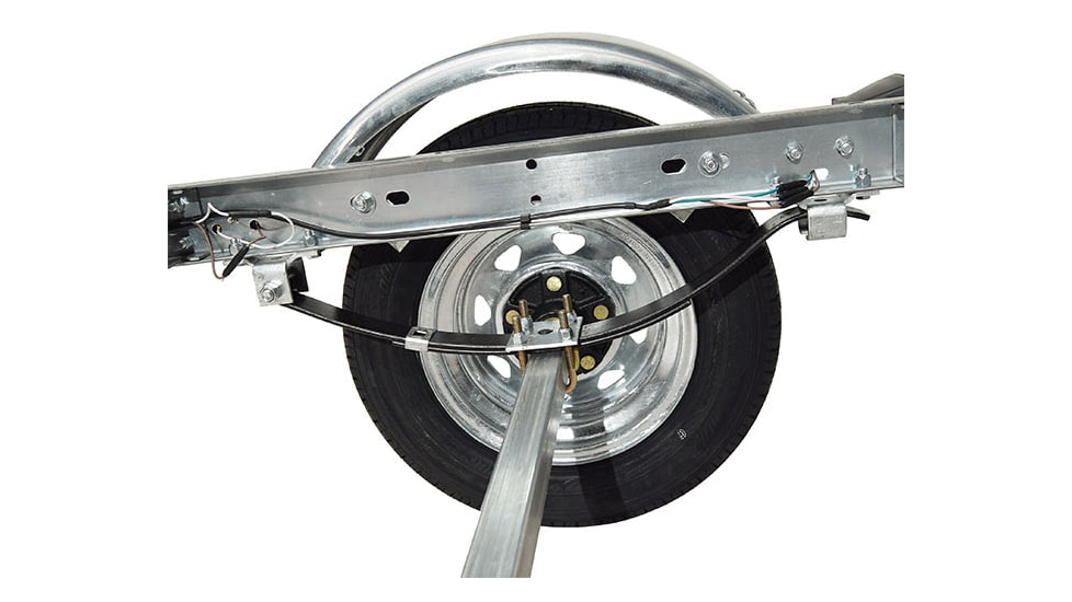 Malone Auto Racks MicroSport LowBed 2 Kayak Trailer Package, 2 Sets Saddle Up Pro and Spare Tire, MPG464-LBS