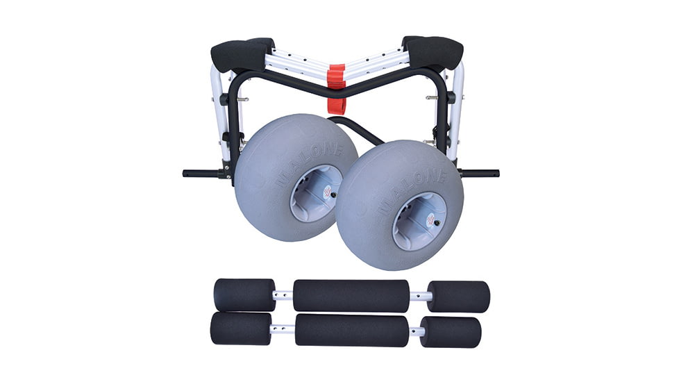 Malone Auto Racks WideTrak SB Large Kayak/Canoe Cart with Balloon Beach Tires and Bunks, MPG521-S