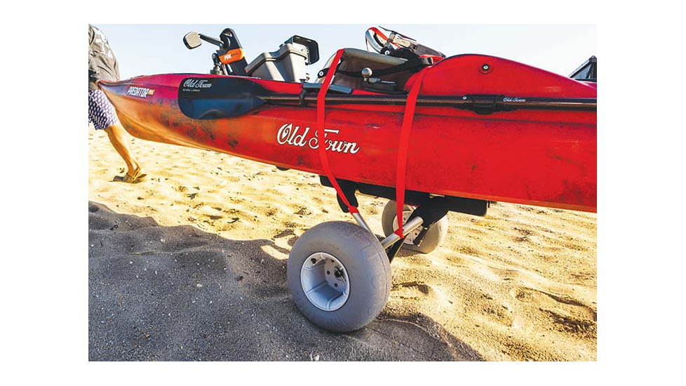 Malone Auto Racks WideTrak SB Large Kayak/Canoe Cart with Balloon Beach Tires and Bunks, MPG521-S