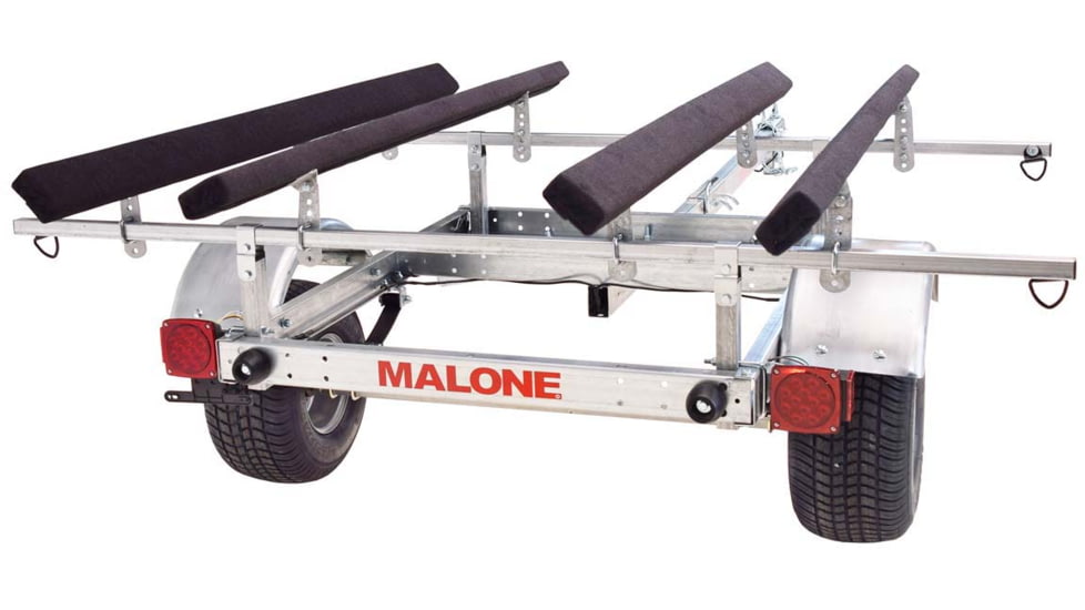 Malone Auto Racks XtraLight LowMax 2 Kayak Trailer Package, 2 Sets Bunks, MPG596XB2