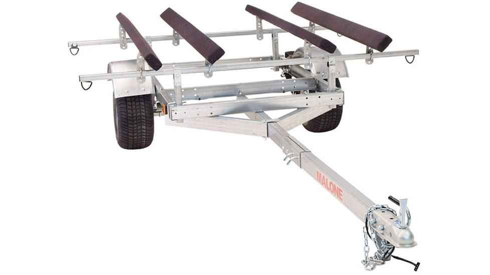 Malone Auto Racks XtraLight LowMax 2 Kayak Trailer Package, 2 Sets Bunks, MPG596XB2