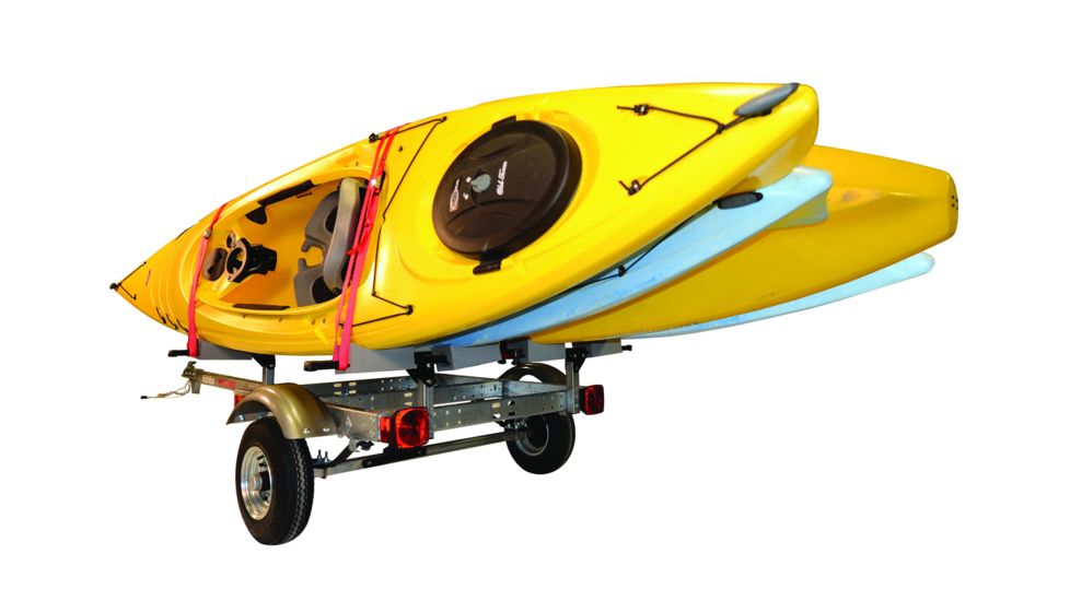 Malone Auto Racks XtraLight 4 Kayak Package, 1 Stacker and 4 Sets Foam Blocks, MPG526G-L