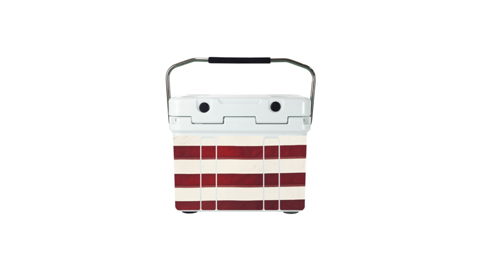 Mammoth Coolers Cruiser 15 Hard Cooler, Betsy Ross Decal Wrapped, White, MC15W-NL-BRF-DW