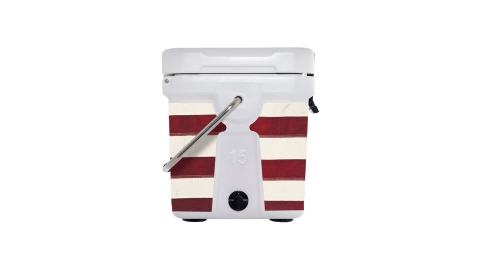 Mammoth Coolers Cruiser 15 Hard Cooler, Betsy Ross Decal Wrapped, White, MC15W-NL-BRF-DW