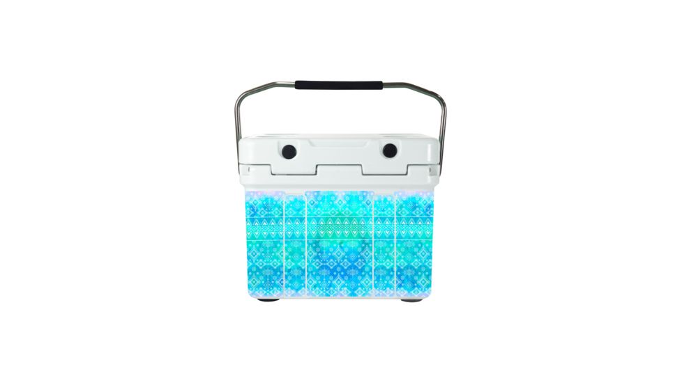 Mammoth Coolers Cruiser 20 Hard Cooler, Bohemian Blue Decal Wrapped, White, MC20W-NL-BBL-DW