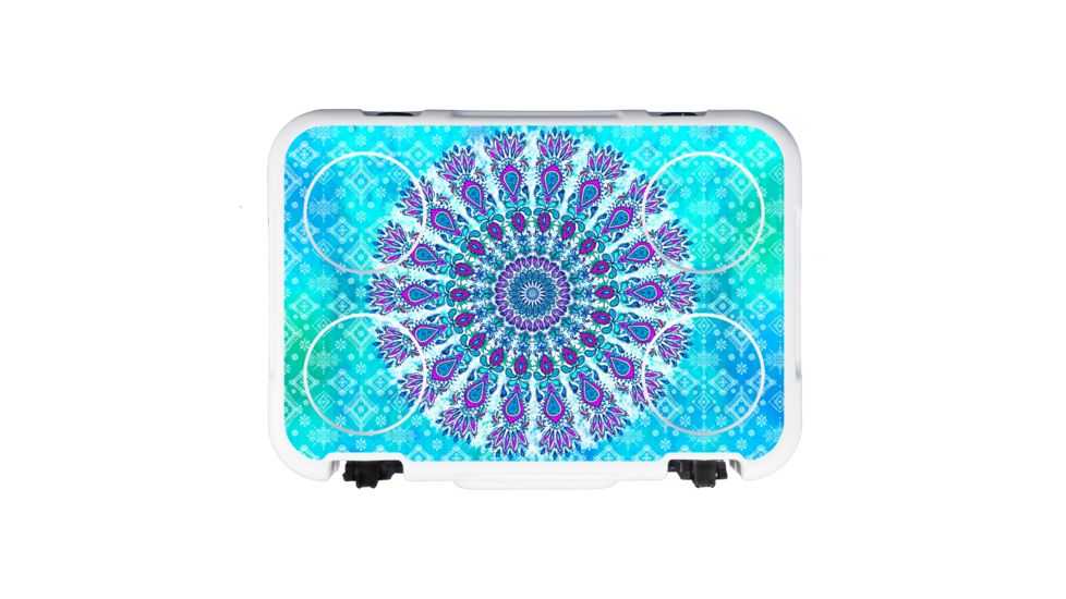 Mammoth Coolers Cruiser 20 Hard Cooler, Bohemian Blue Decal Wrapped, White, MC20W-NL-BBL-DW