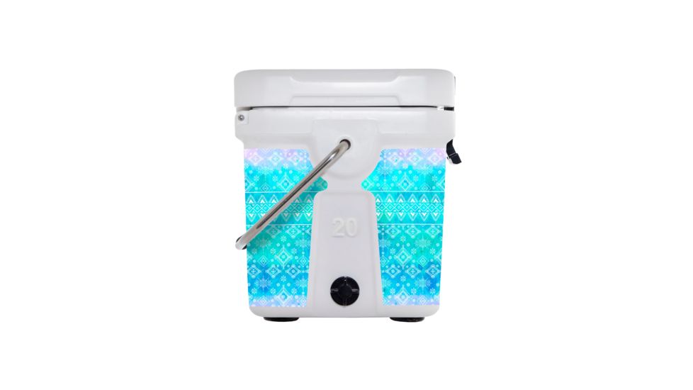 Mammoth Coolers Cruiser 20 Hard Cooler, Bohemian Blue Decal Wrapped, White, MC20W-NL-BBL-DW