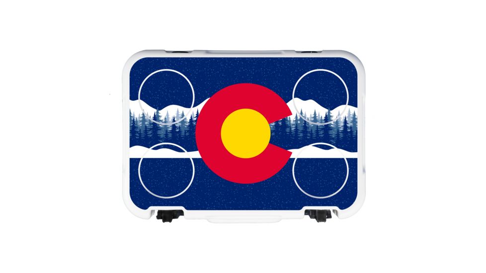 Mammoth Coolers Cruiser 20 Hard Cooler, Colorado Decal Wrapped, White, MC20W-NL-CO1-DW