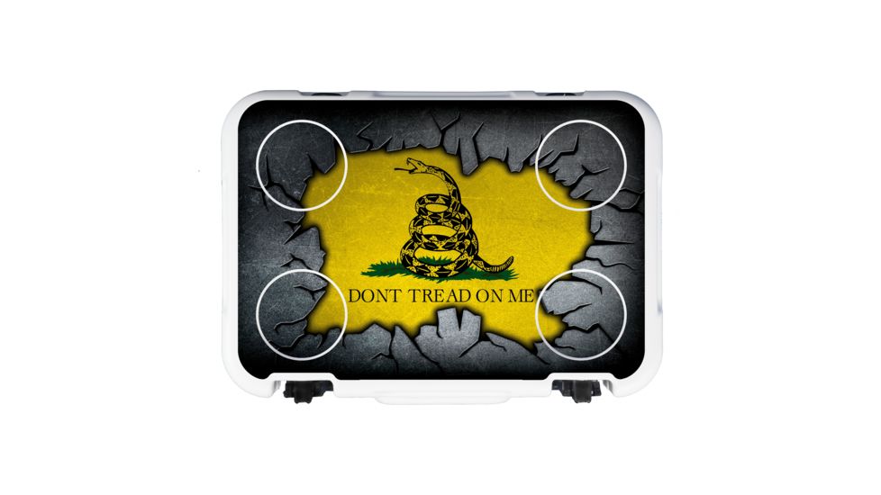 Mammoth Coolers Cruiser 20 Hard Cooler, Don't Tread on Me Decal Wrapped, White, MC20W-NL-TRD-DW