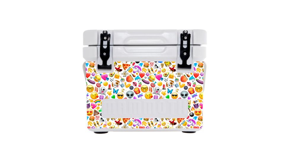 Mammoth Coolers Cruiser 20 Hard Cooler, Emoji Decal Wrapped, White, MC20W-NL-EMO-DW