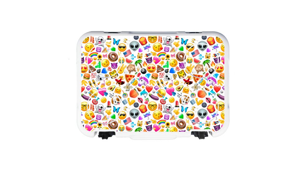 Mammoth Coolers Cruiser 20 Hard Cooler, Emoji Decal Wrapped, White, MC20W-NL-EMO-DW