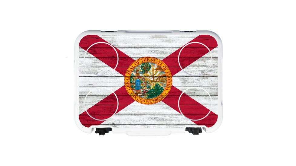 Mammoth Coolers Cruiser 20 Hard Cooler, Florida Decal Wrapped, White, MC20W-NL-FL1-DW