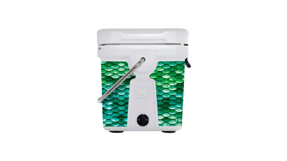 Mammoth Coolers Cruiser 20 Hard Cooler, Mermaid Decal Wrapped, White, MC20W-NL-MER-DW