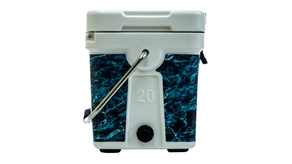 Mammoth Coolers Mossy Oak Elements Agua Seawater Wrapped Cruiser 20, White, MC20W-MO-EAS-DW