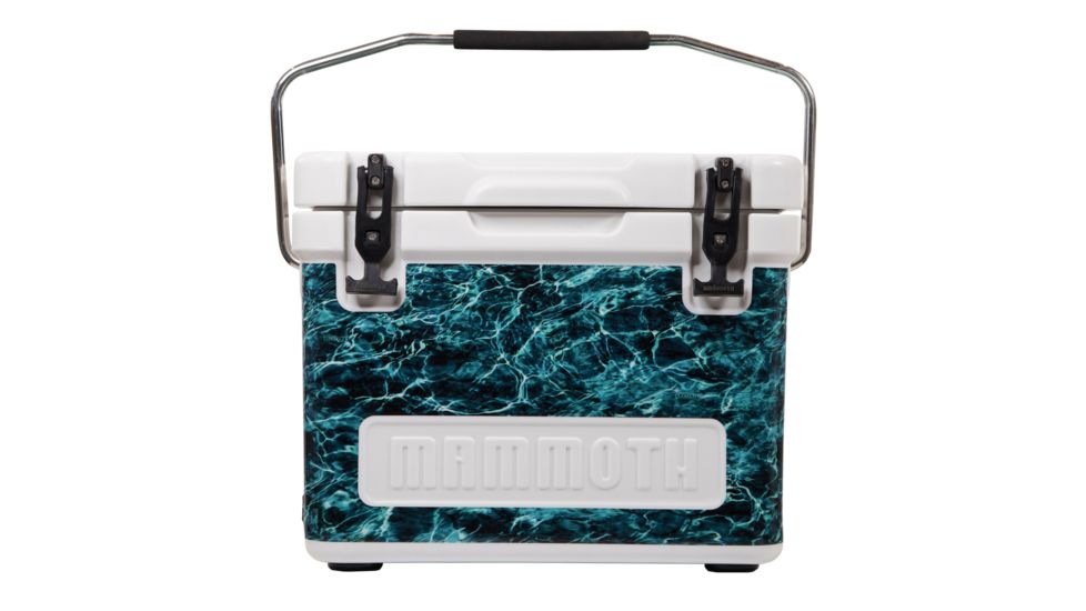 Mammoth Coolers Mossy Oak Elements Agua Seawater Wrapped Cruiser 15, White, MC15W-MO-EAS-DW
