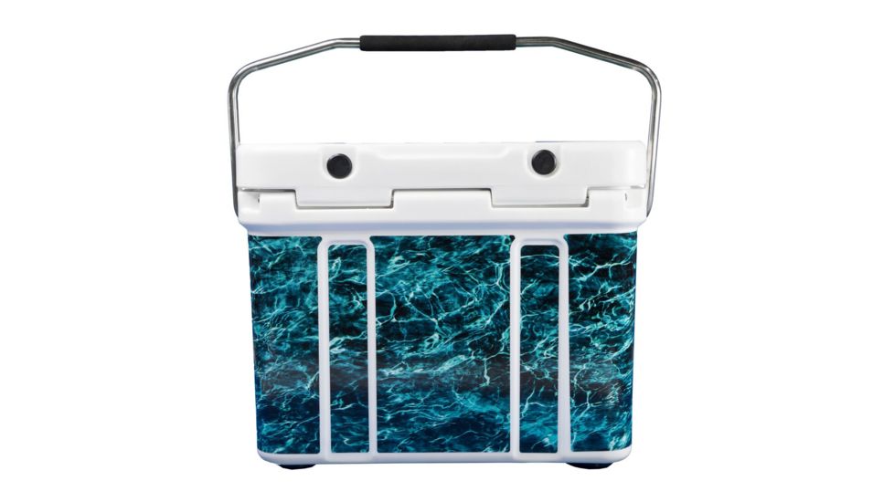 Mammoth Coolers Mossy Oak Elements Agua Seawater Wrapped Cruiser 15, White, MC15W-MO-EAS-DW