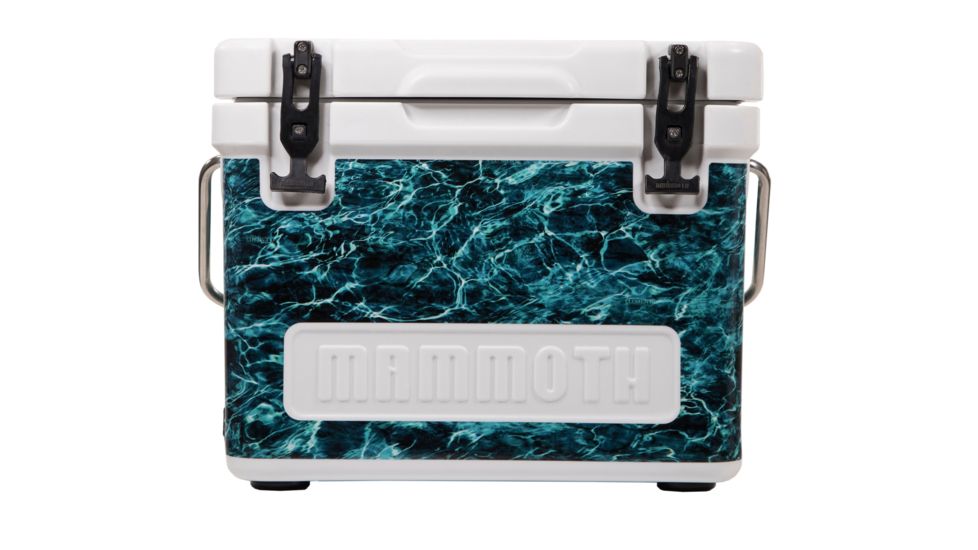 Mammoth Coolers Mossy Oak Elements Agua Seawater Wrapped Cruiser 15, White, MC15W-MO-EAS-DW