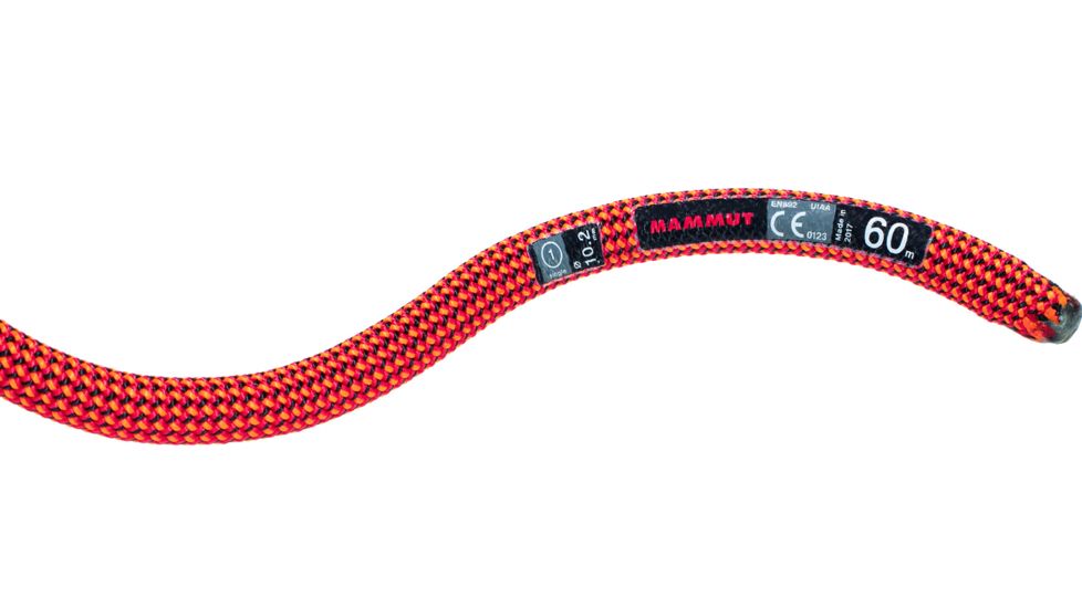 Mammut 10.2 Gravity Dry Standard Dynamic Rope, Fire-Black, 60 m, 2010-02672-11188-1060