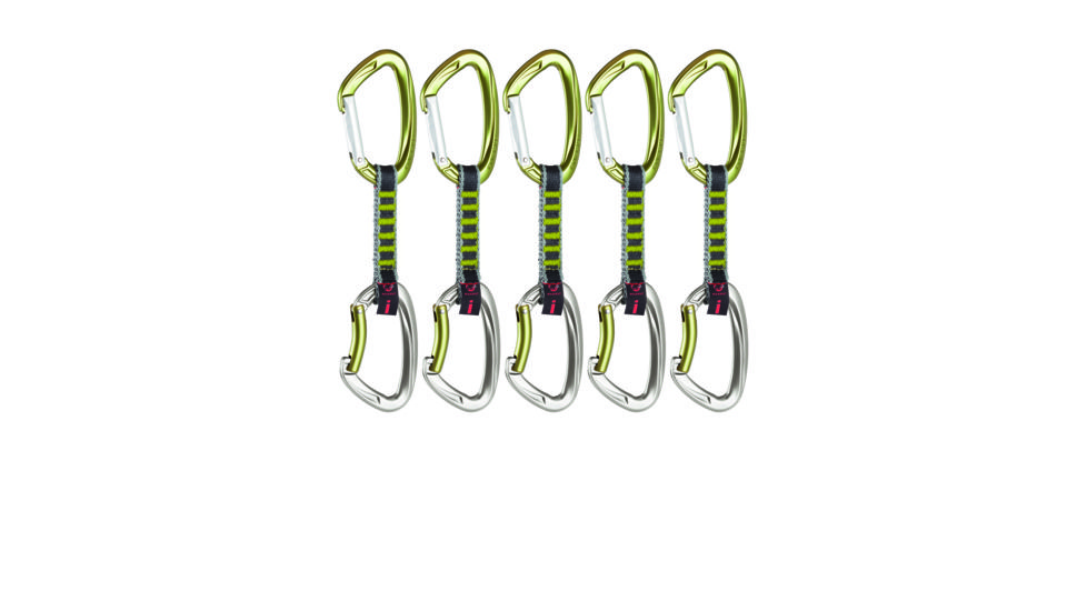 5er Pack Crag Indicator Express Set Quickdraws-Leaf-10 cm