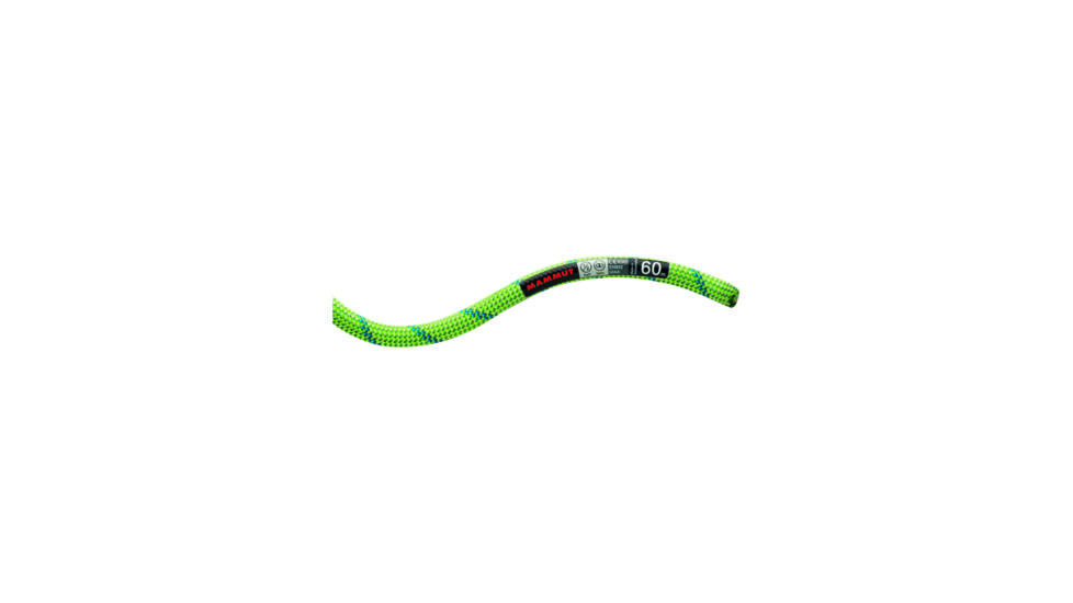 Mammut 7.5 Twilight Dry Climbing Rope-Lime Green-60 m