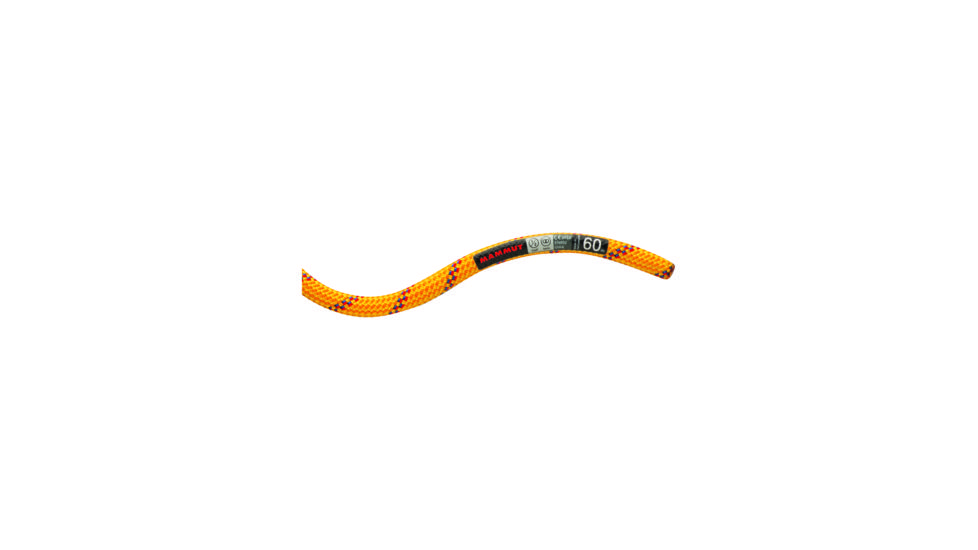 Mammut 8.5 Genesis Dry Climbing Rope-Yellow/Orange-60 m