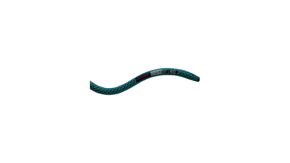 Mammut 9.3 Finesse Dry Climbing Rope-Royal/Lime Green-60 m