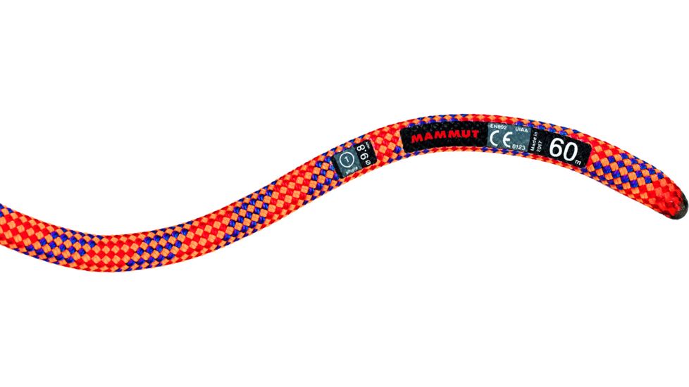 Mammut 9.8 Eternity Dry Duodess Dynamic Rope, Neon Orange-Violet, 70 m, 2010-02652-12187-1070