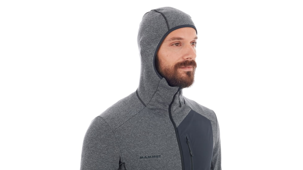 Mammut Aconcagua Light Midlayer Hooded Jacket - Mens, Black, 1014-00691-0001-118