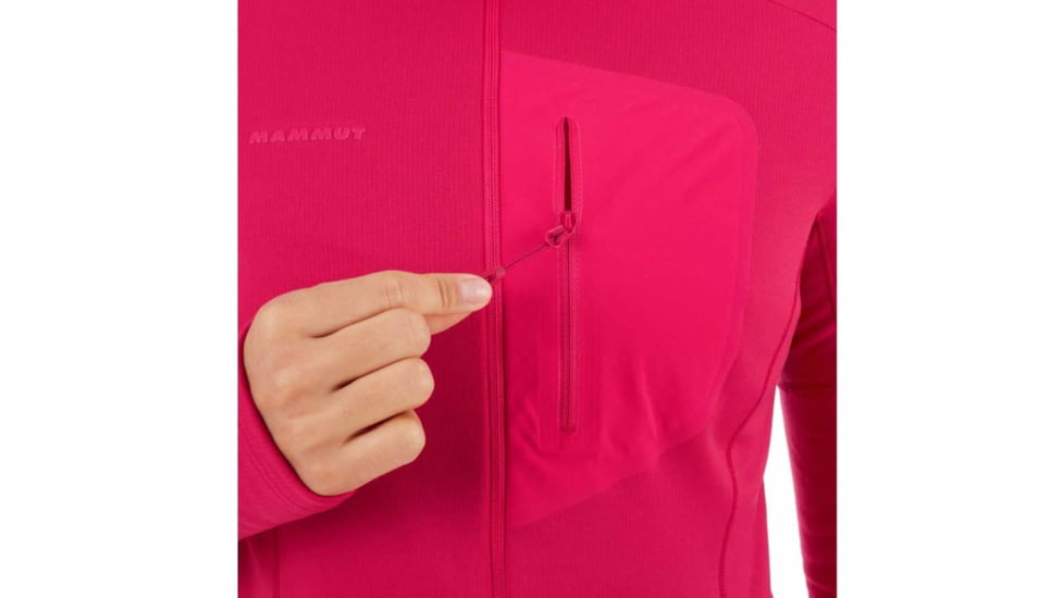 Mammut Aconcagua Light Midlayer Hooded Jacket - Womens, Dragon Fruit, Large, 1014-00701-3547-115